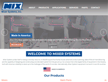 Tablet Screenshot of mixersystems.com